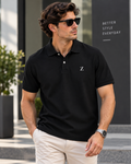 Essential Polo T-Shirt – Black