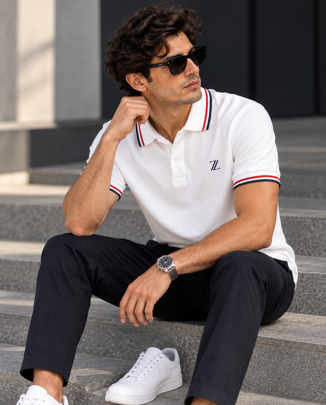 Essential Polo T-Shirt – White