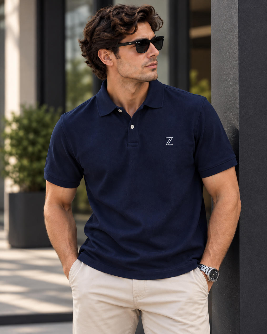 Essential Polo T-Shirt – NAVY