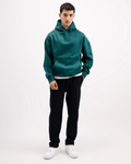 Essential Oversized Solid Hoodie – Teal
